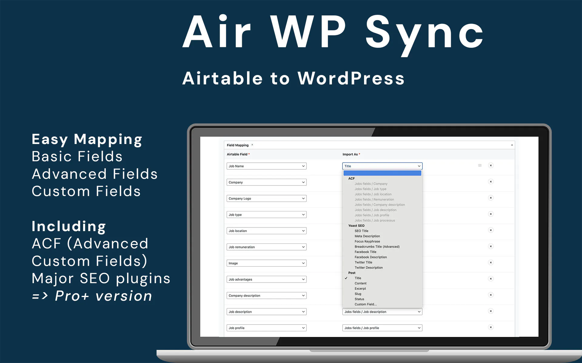 Air WP Sync - Airtable to WordPress gallery image