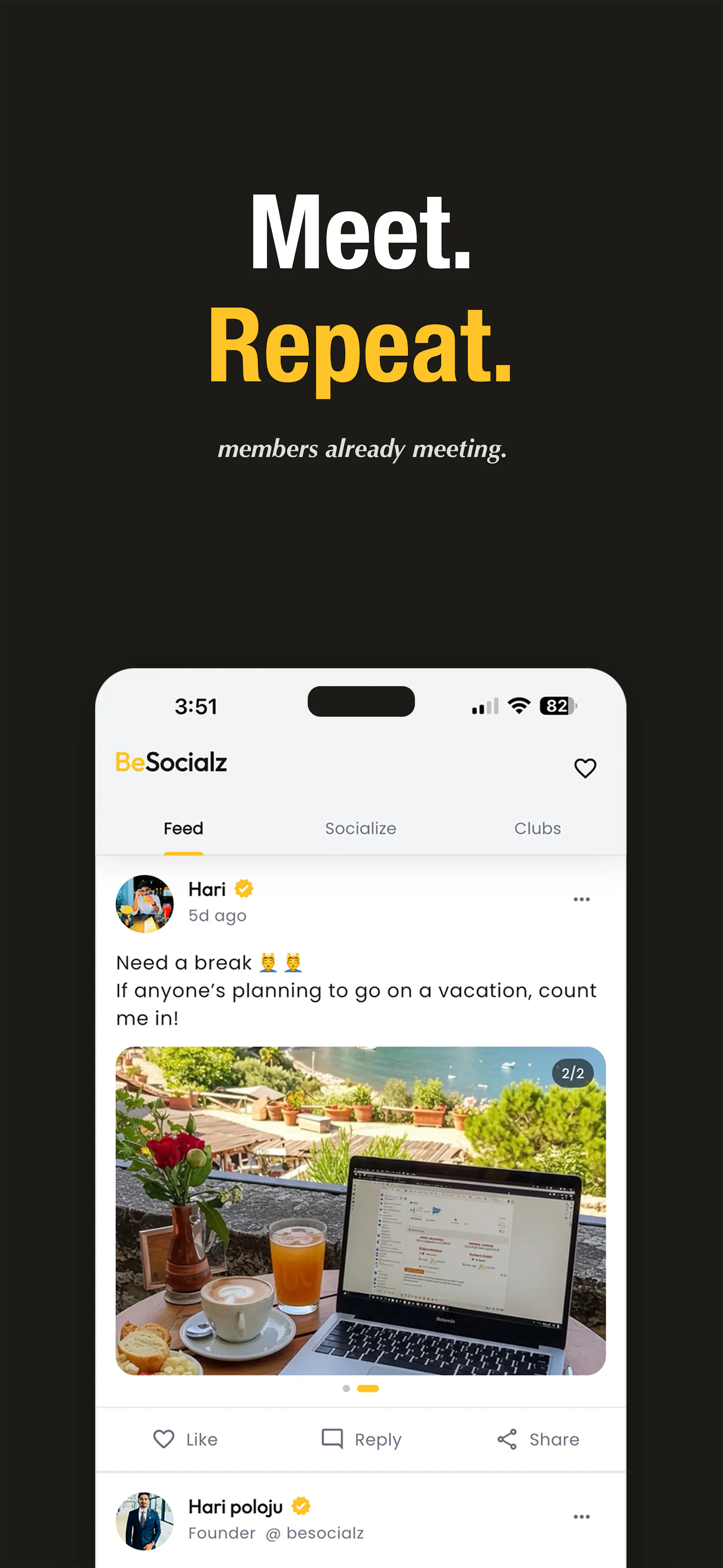 BeSocialz screenshot 1