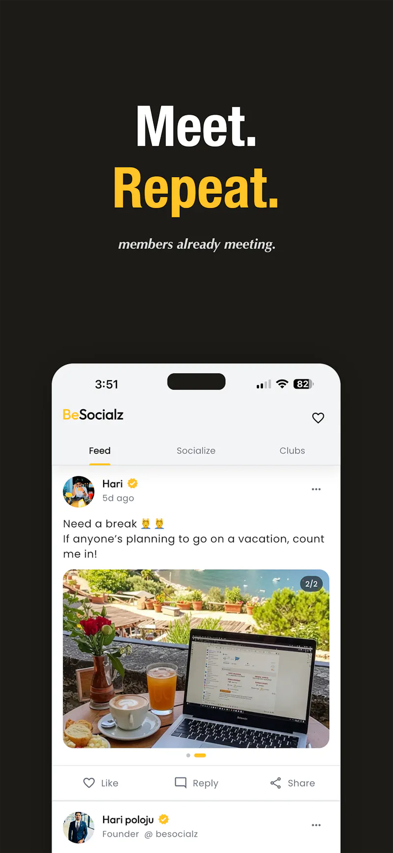 BeSocialz screenshot 1