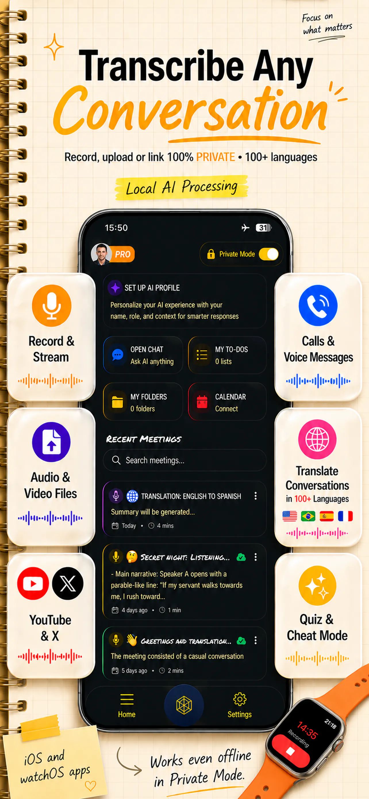 MeetingsAI: Notes & Summary gallery image