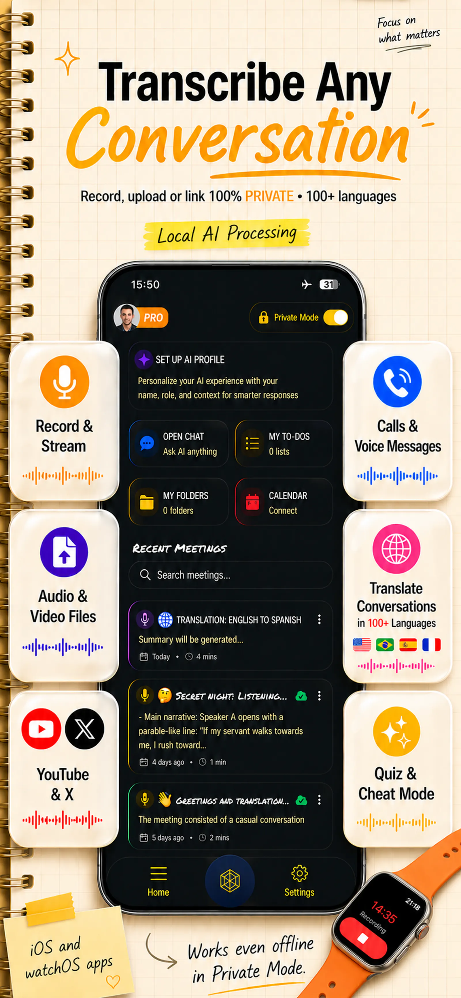 MeetingsAI: Notes & Summary screenshot 3