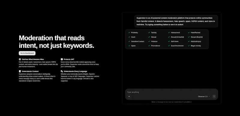 Supervisor screenshot 1