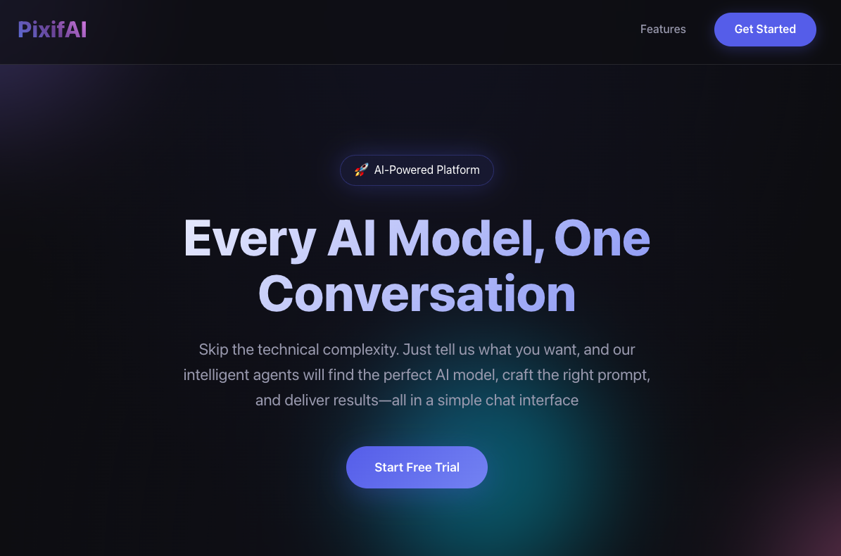 PixifAI - Main product screenshot demonstrating key features and user interface