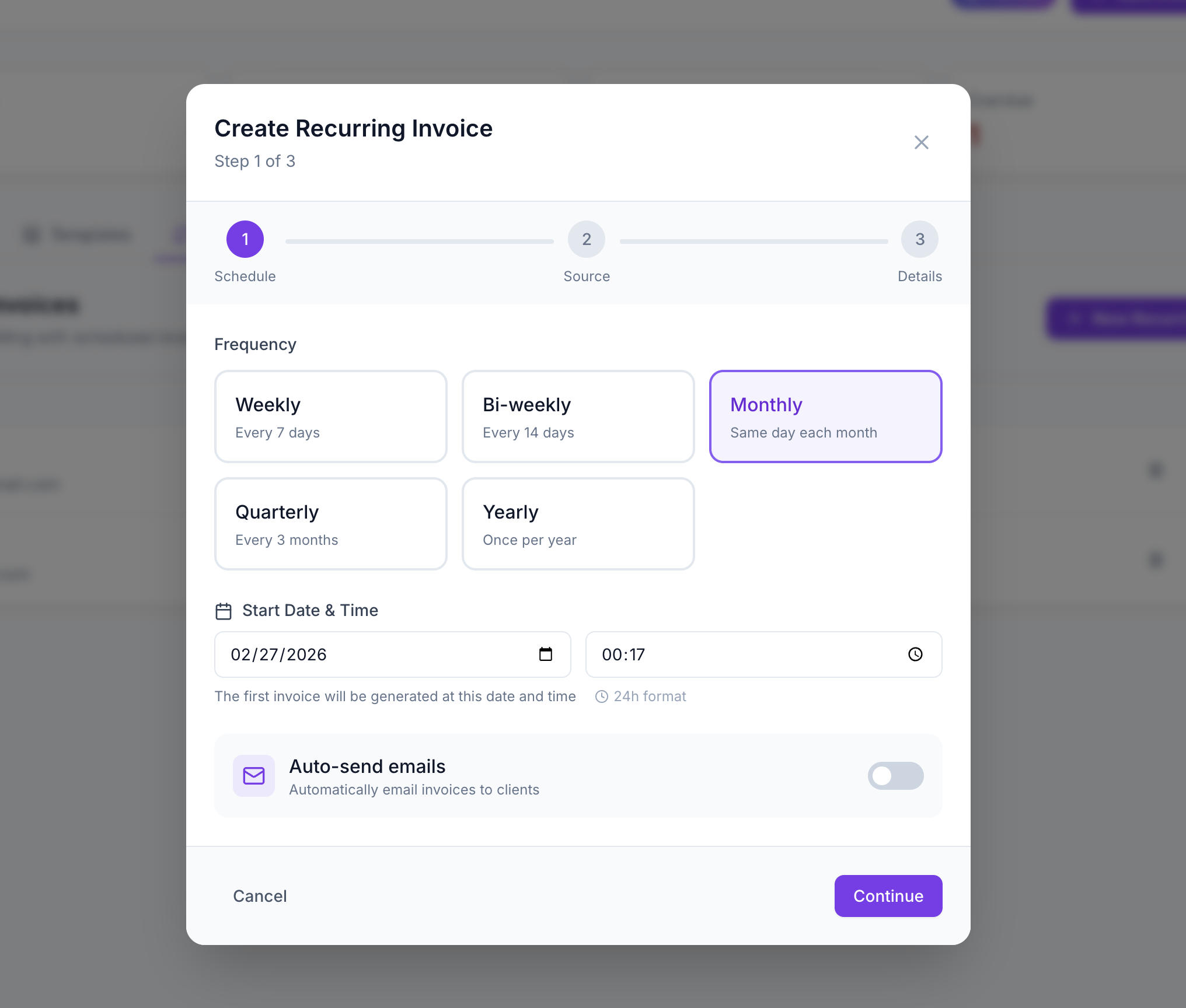 Invoxa Invoice App - Screenshot 3 showing product features and functionality