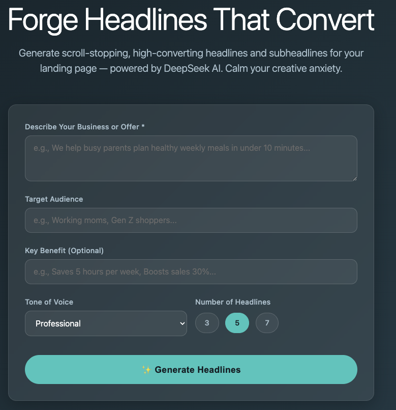 HeadLineForge gallery image