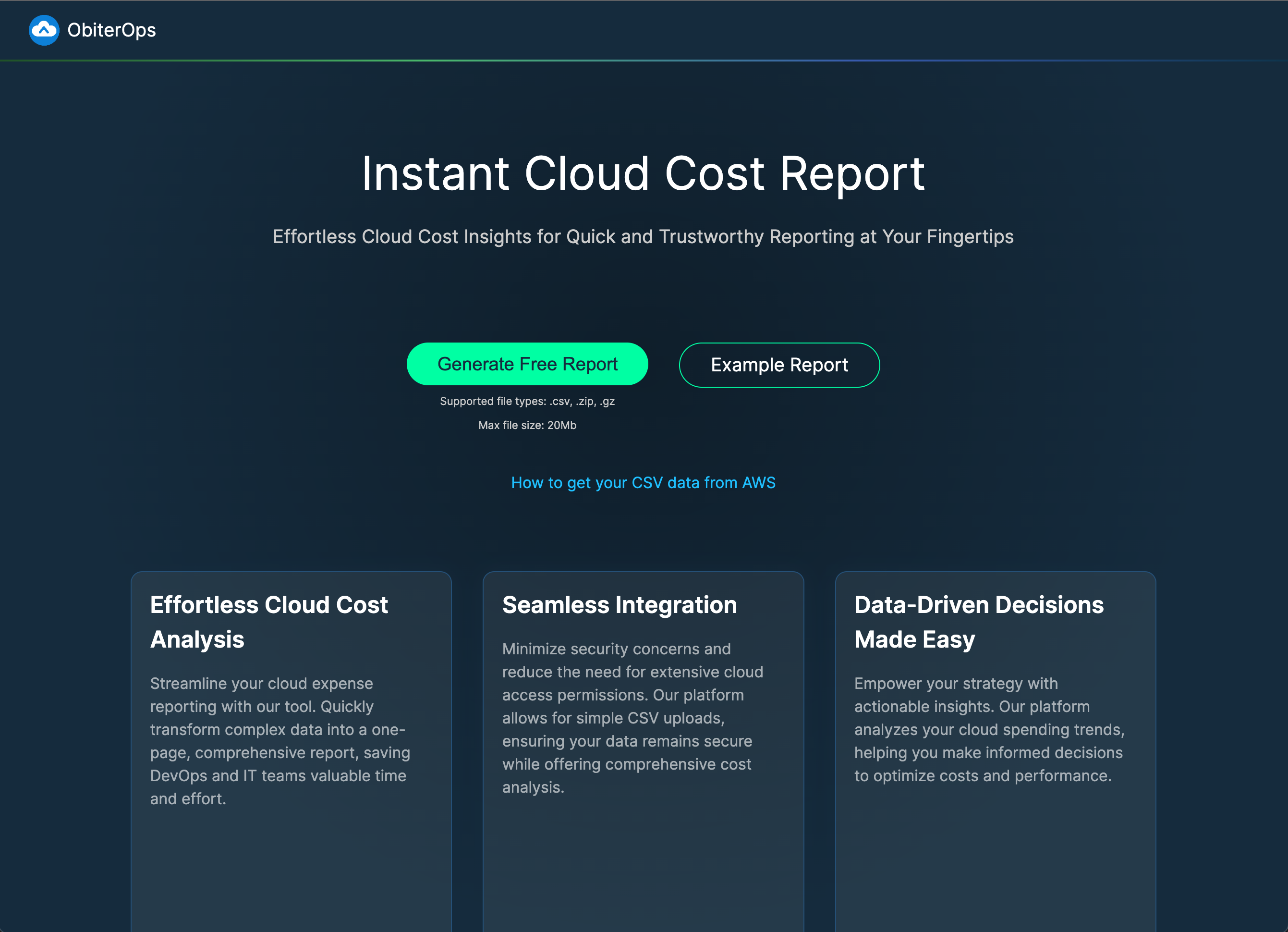 Instant Cloud Cost Report media 1