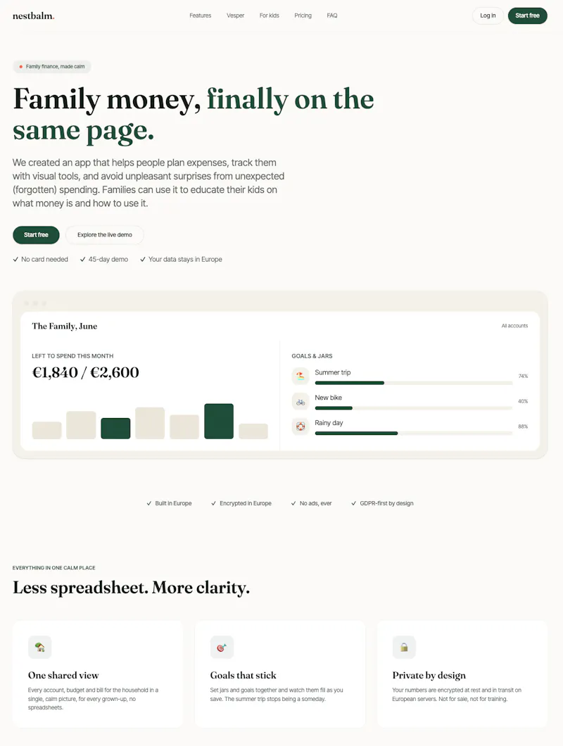 Nestbalm screenshot 2
