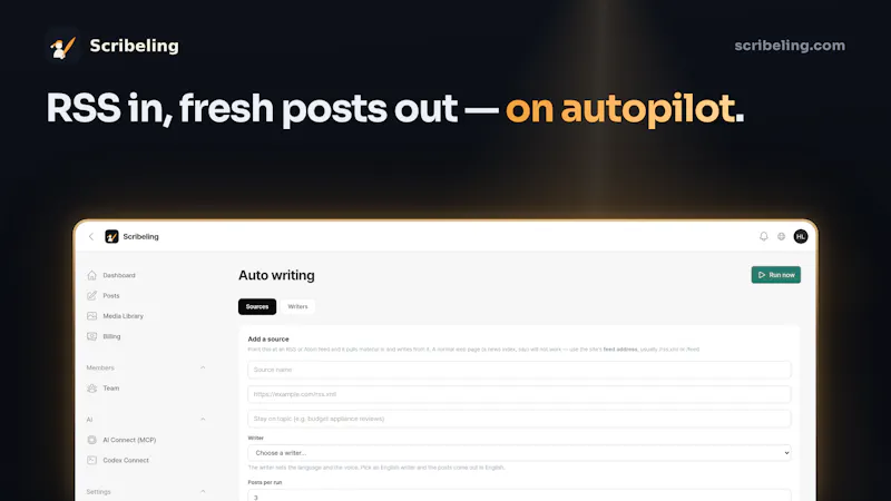 Scribeling — Your ChatGPT, Your marketer screenshot 5