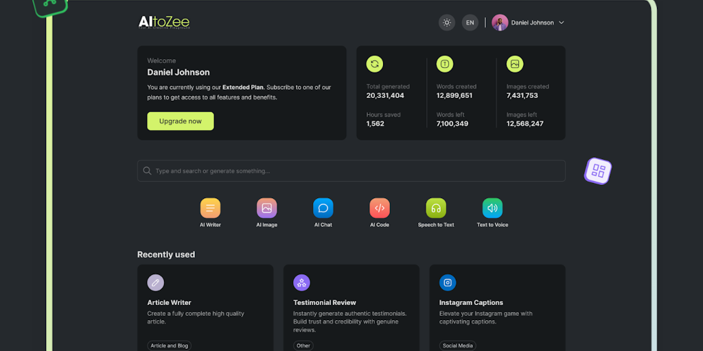 AItoZee - Your Creative AI Playground