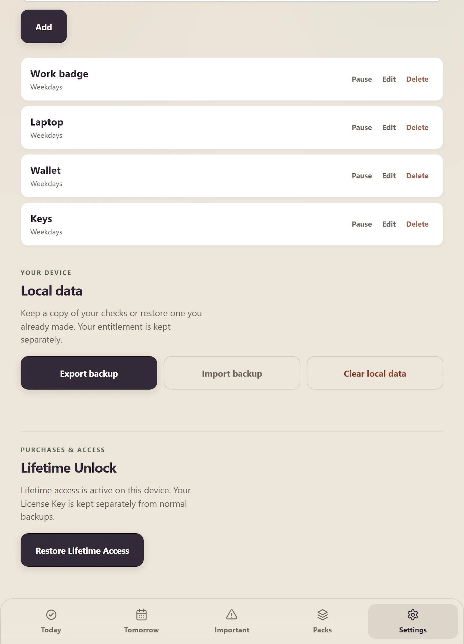 BeforeGo screenshot 2