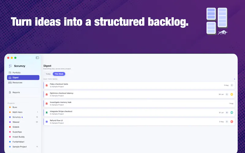 Scrumzy - Projects & Sprints screenshot 4