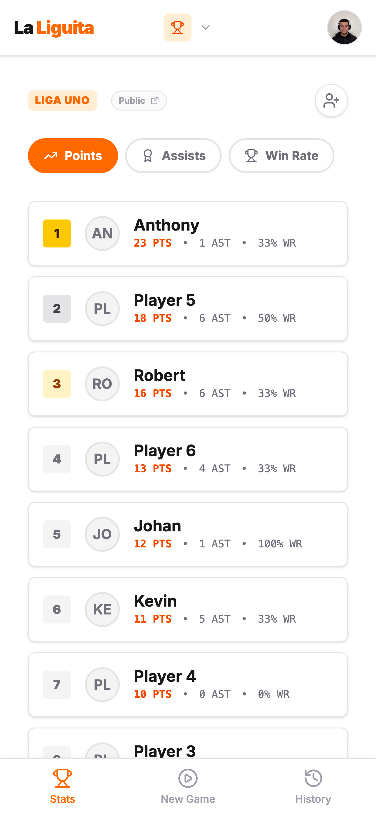 La Liguita - Screenshot 2 showing product features and functionality