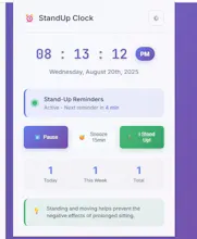 StandUp Clock gallery image