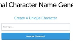 Fictional Character Name Generator media 1