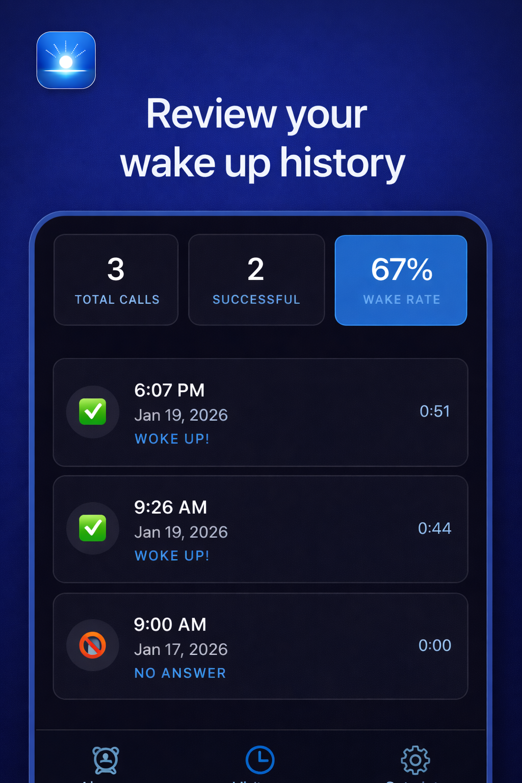 WakeMate AI - Screenshot 3 showing product features and functionality