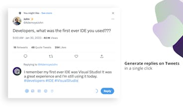 Social Comments GPT for Twitter gallery image