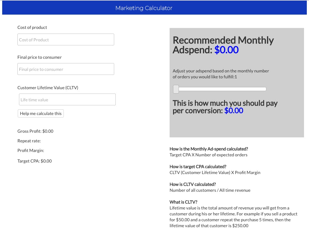 Marketing Calculator media 1