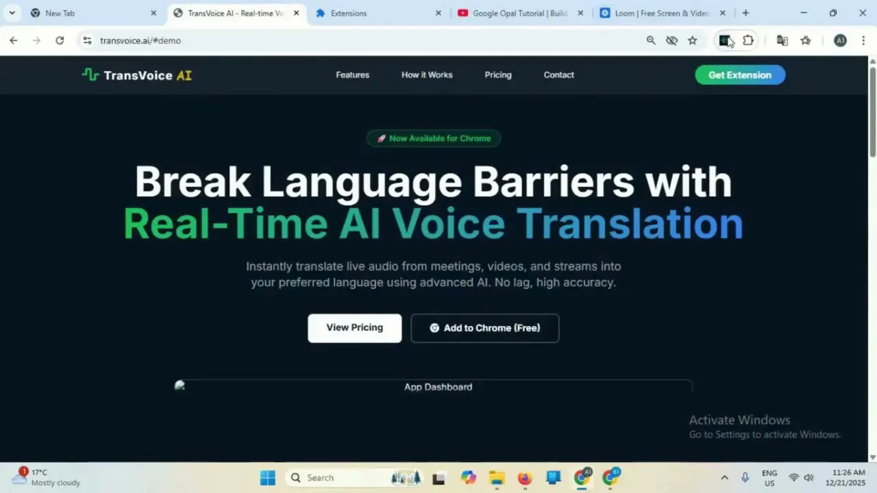 TransVoice AI - Browser Extension gallery image