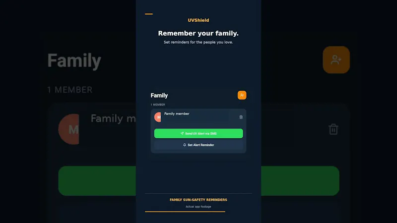 UVShield: UV Index Alerts & Sunscreen screenshot 1 (video preview)