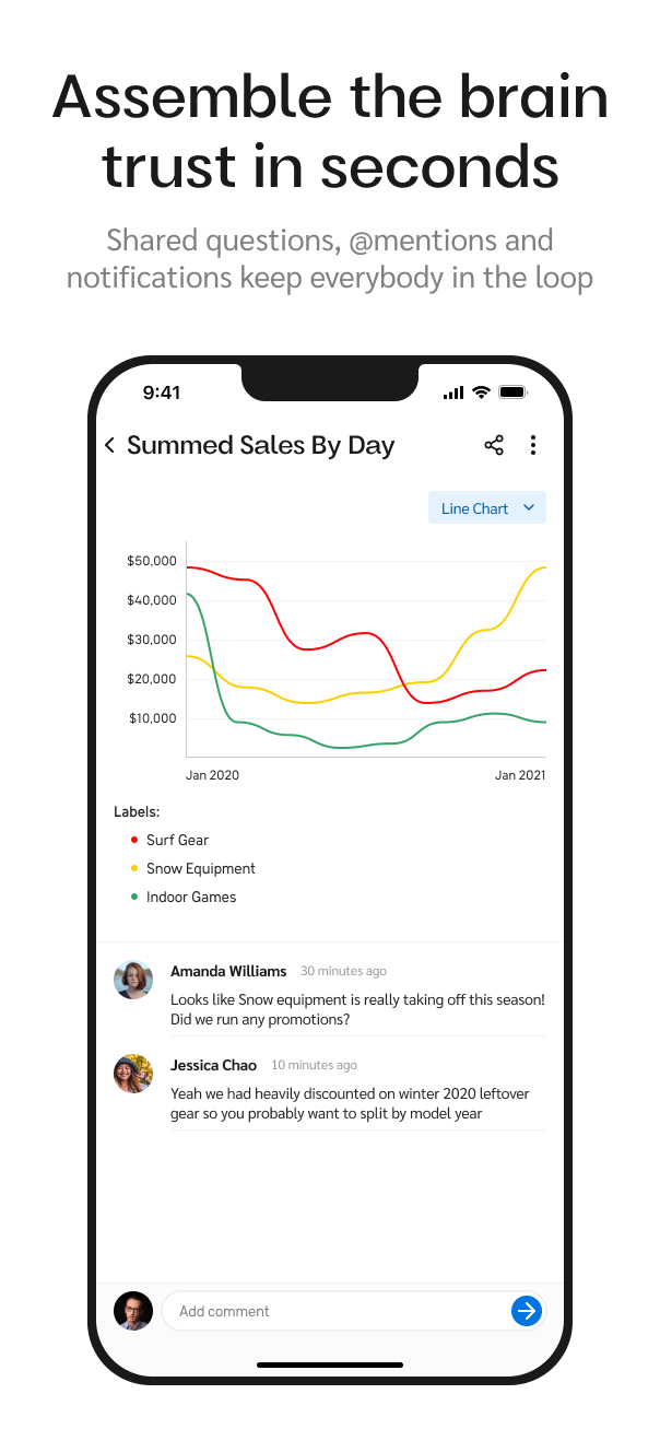 Zing - Query and visualize your data using OpenAI from your phone media 11