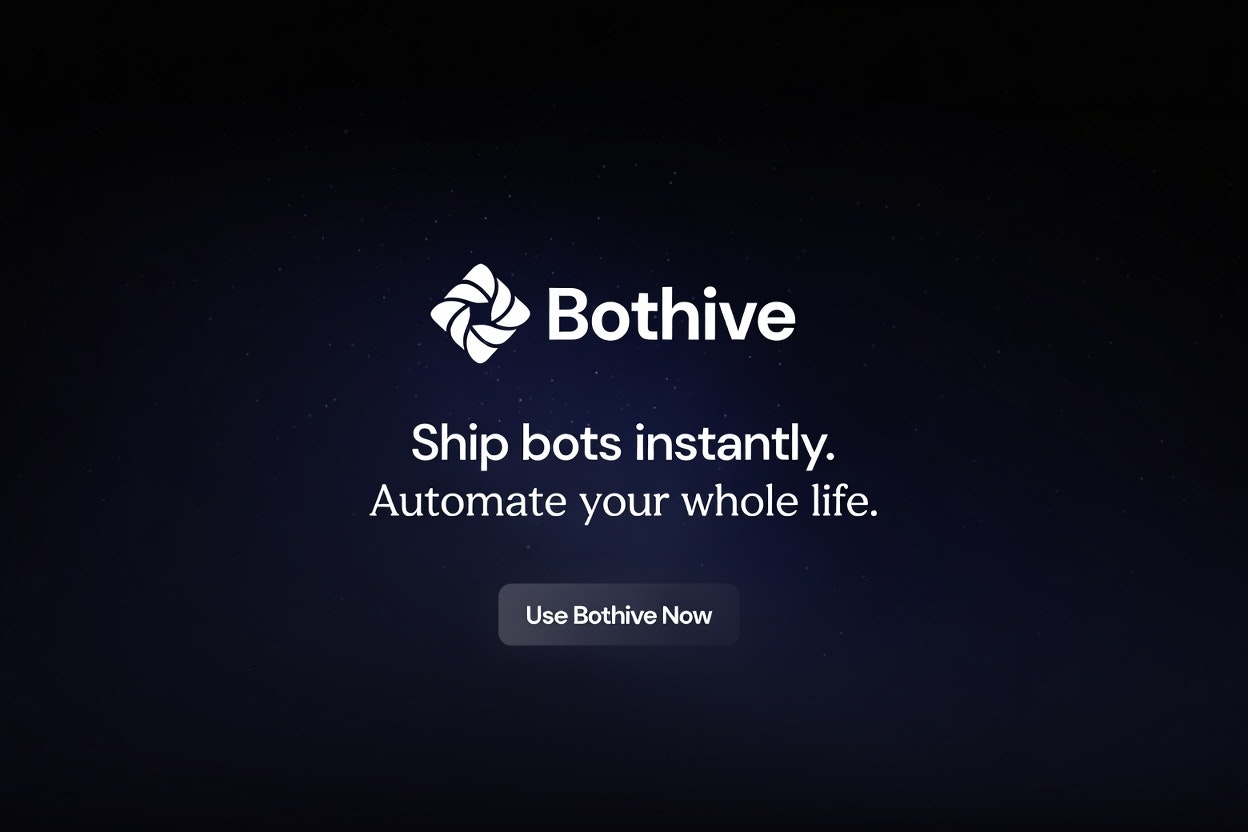 Bothive - Main product screenshot demonstrating key features and user interface