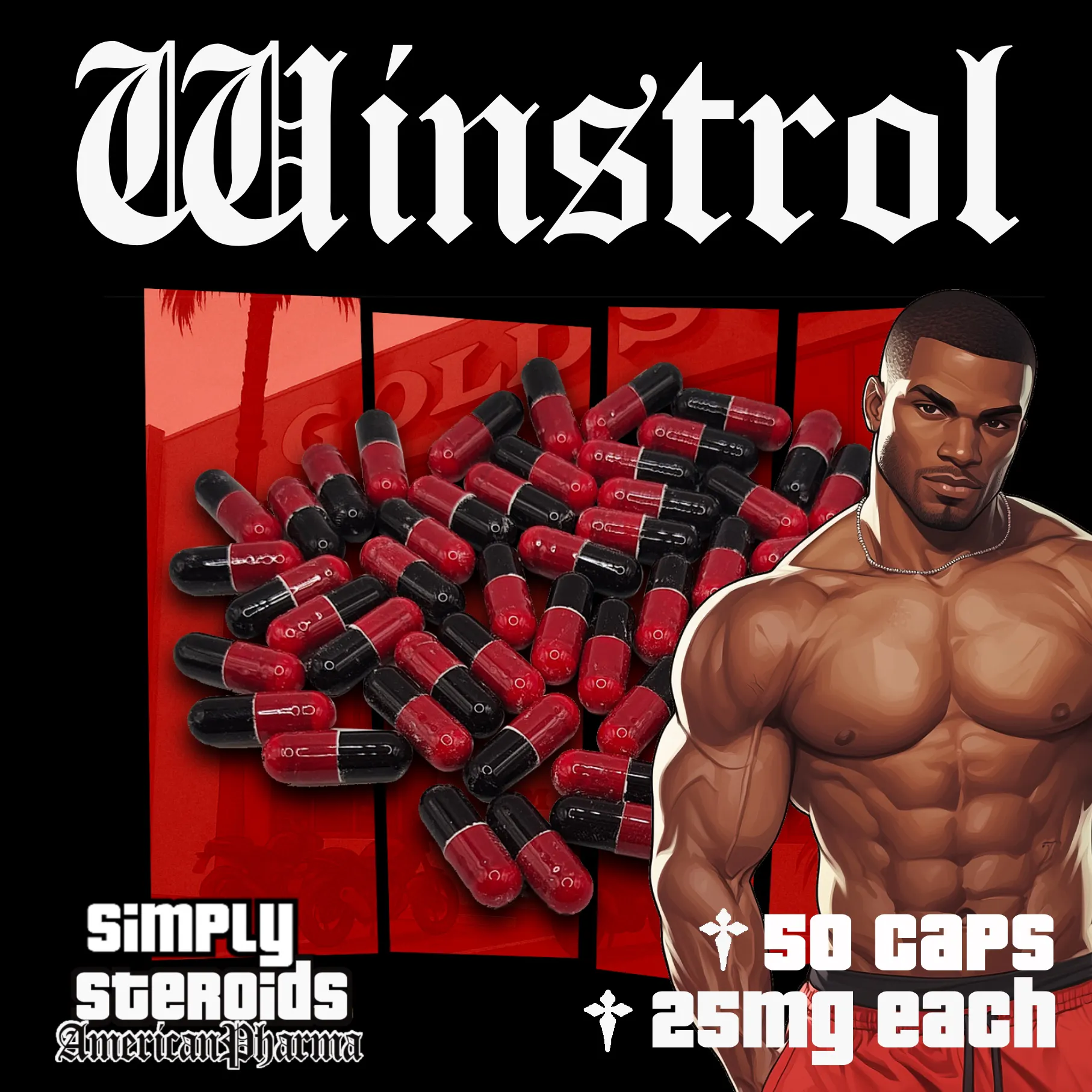 Winstrol (Stanozolol) 25mg x 50 Capsules