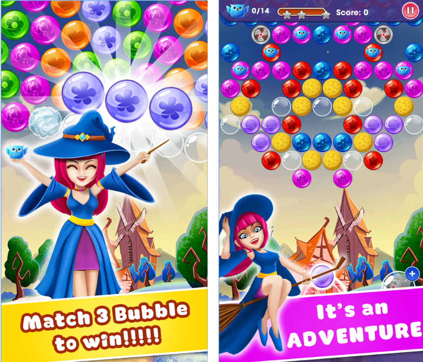Witch Bird Pop: Bubble Shooter gallery image