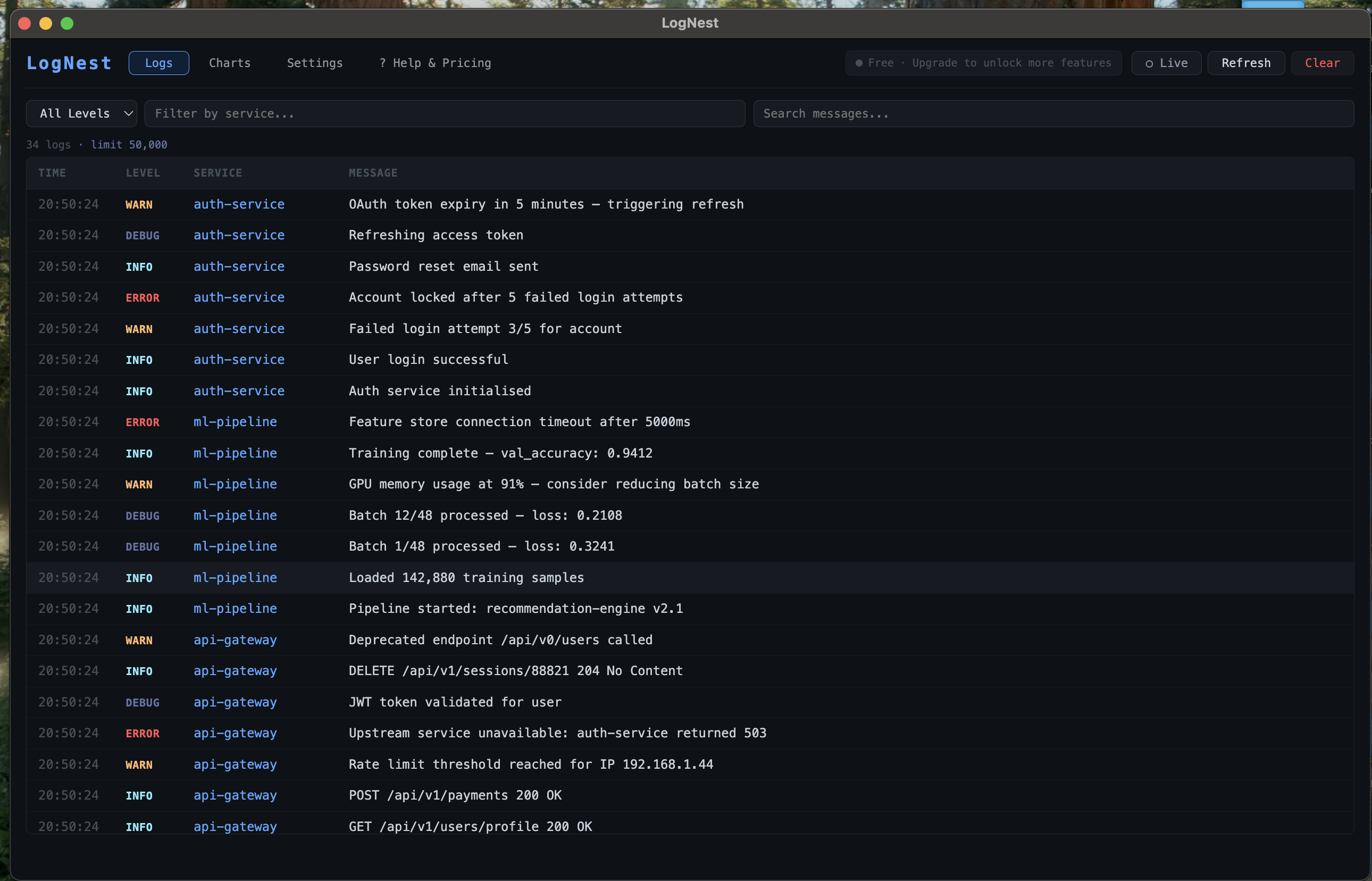 LogNest Local Log Analysis gallery image