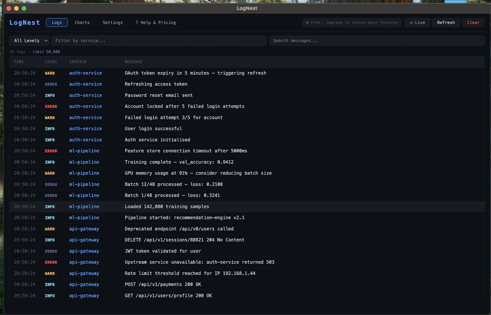 LogNest Local Log Analysis screenshot 2