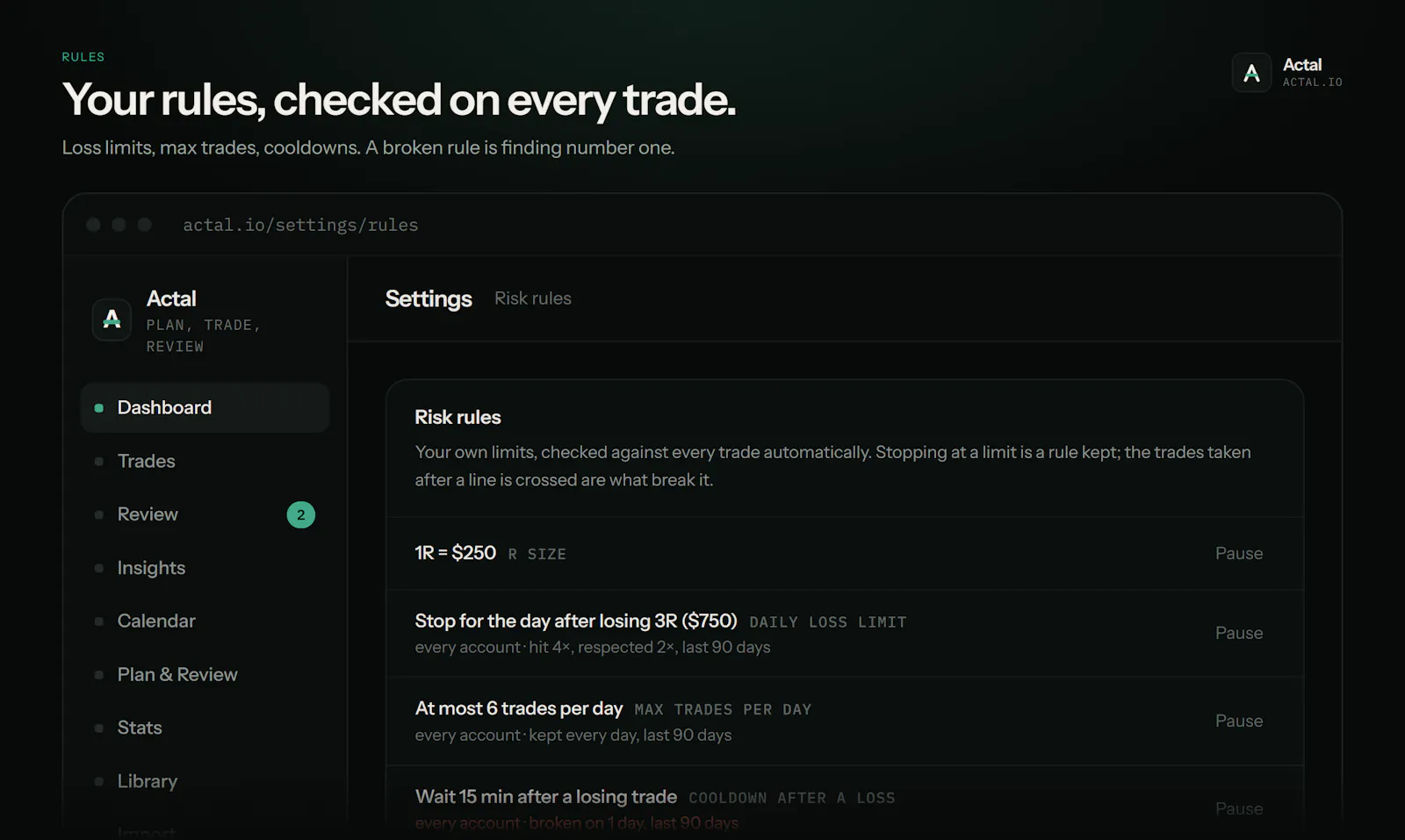 Actal screenshot 5