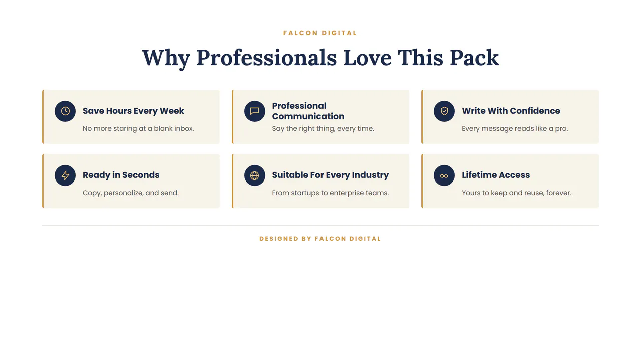 Professional Email Templates screenshot 1