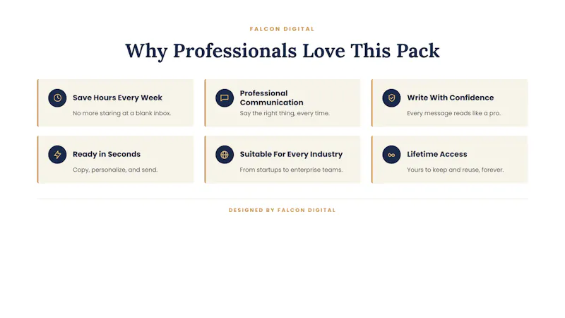  Professional Email Templates screenshot 1