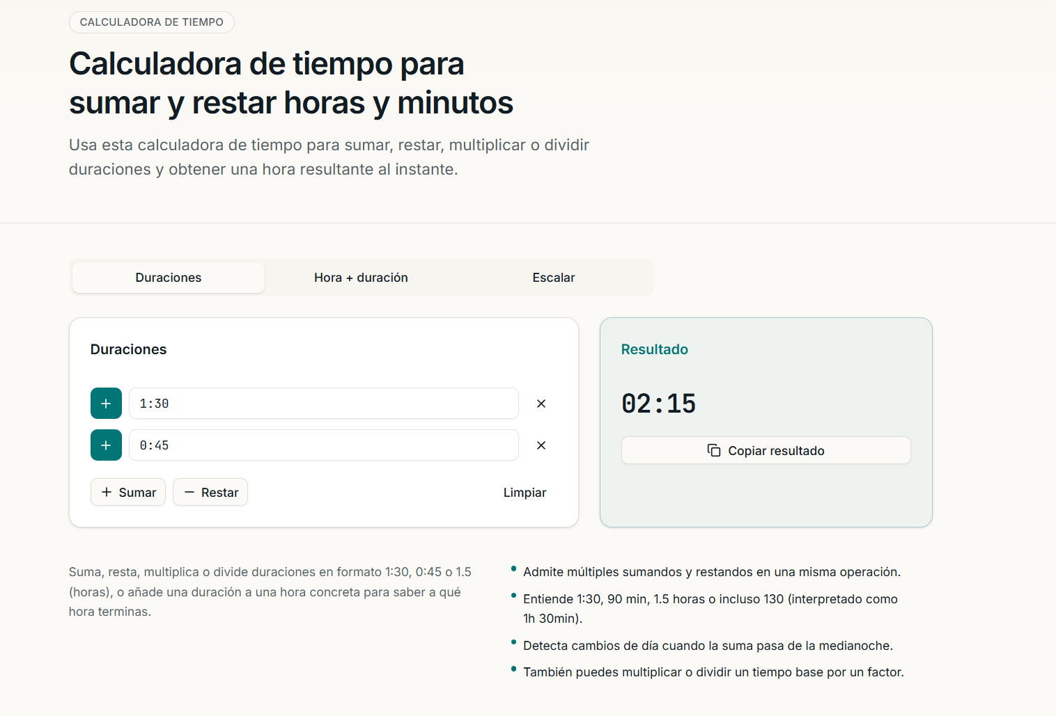Calculadora de horas trabajadas online gallery image