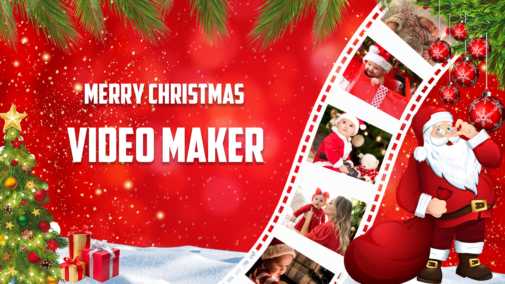 Kerstvideo -maker 2022 - Kerstvideo -maker met muziek media 5
