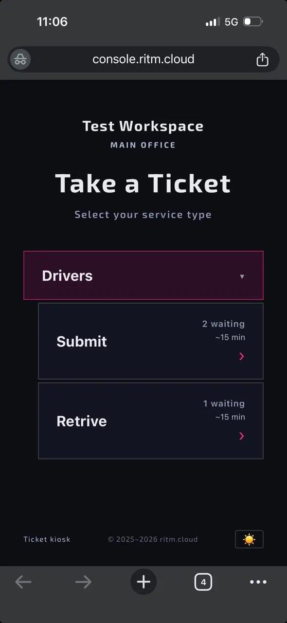 Ritm | Queue management system gallery image
