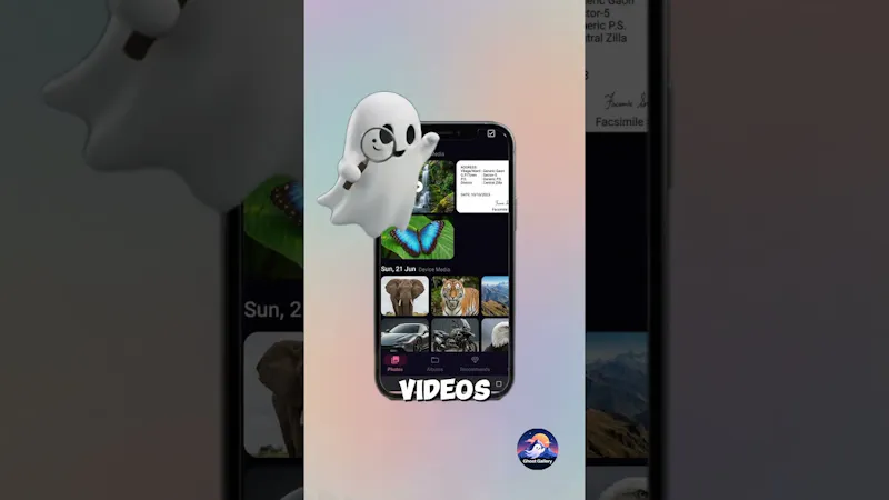 Ghost Gallery: An On-device AI Gallery screenshot 1 (video preview)