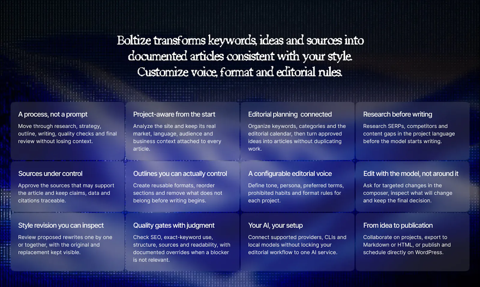 Boltize screenshot 2