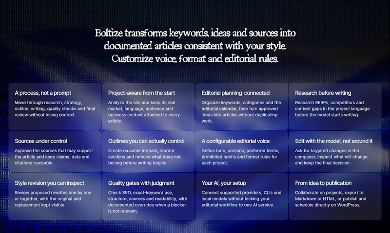 Boltize screenshot 2
