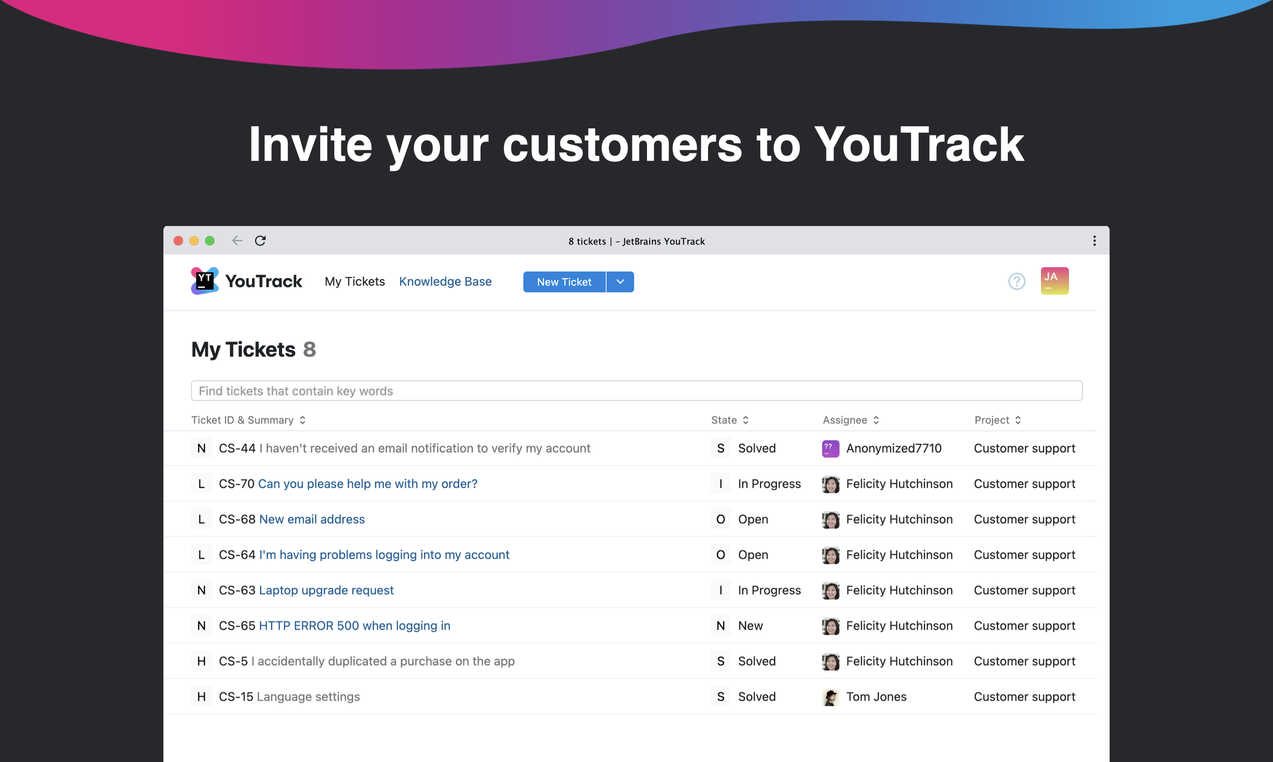 Media YouTrack Helpdesk - Menyelaraskan sokongan pelanggan anda dengan cepat dan mudah 8