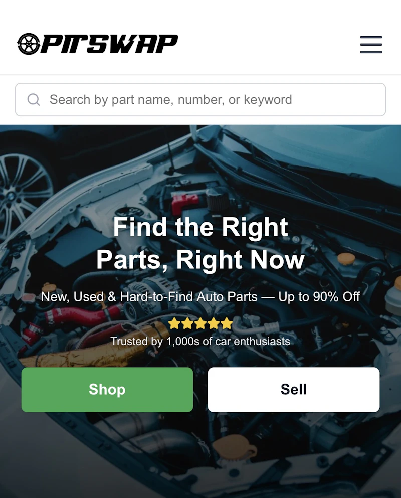 Pitswap Autoparts Marketplace screenshot 2