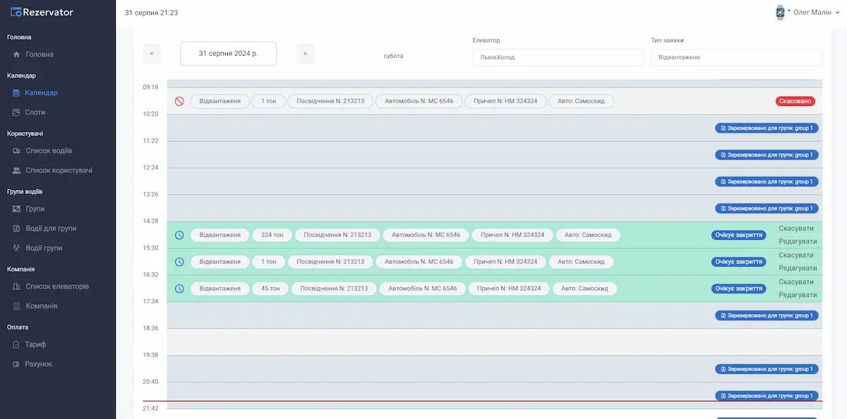 وسائط Rezervator.com.ua - حجز قائمة انتظار في المصعد 6