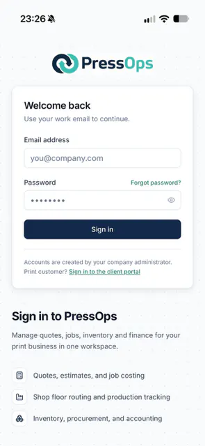 PressOps - ERP for Commercial Printers! gallery image