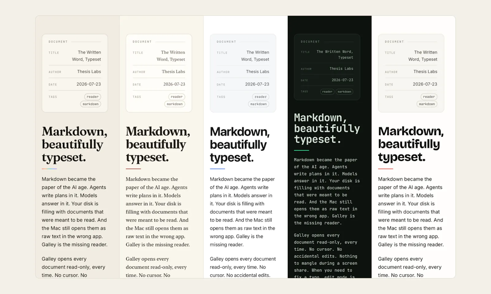 Galley screenshot 2