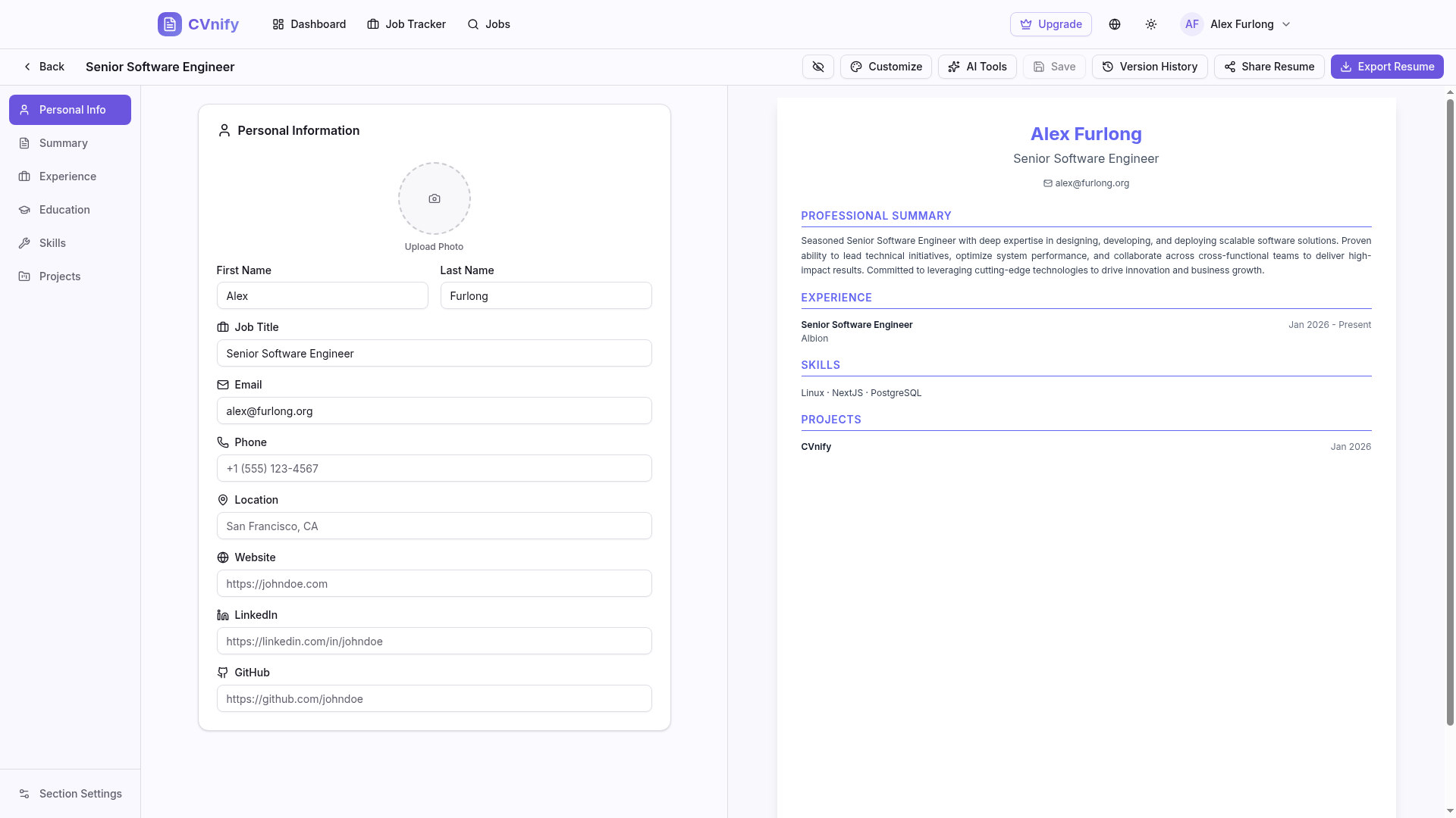 CVnify gallery image