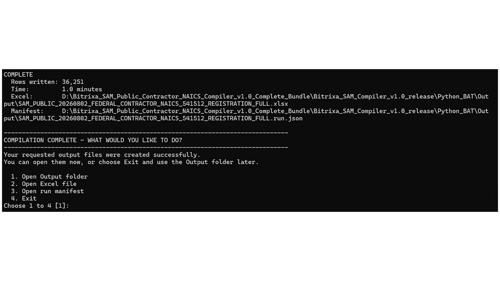 SAM.gov Contractor Database Compiler screenshot 11