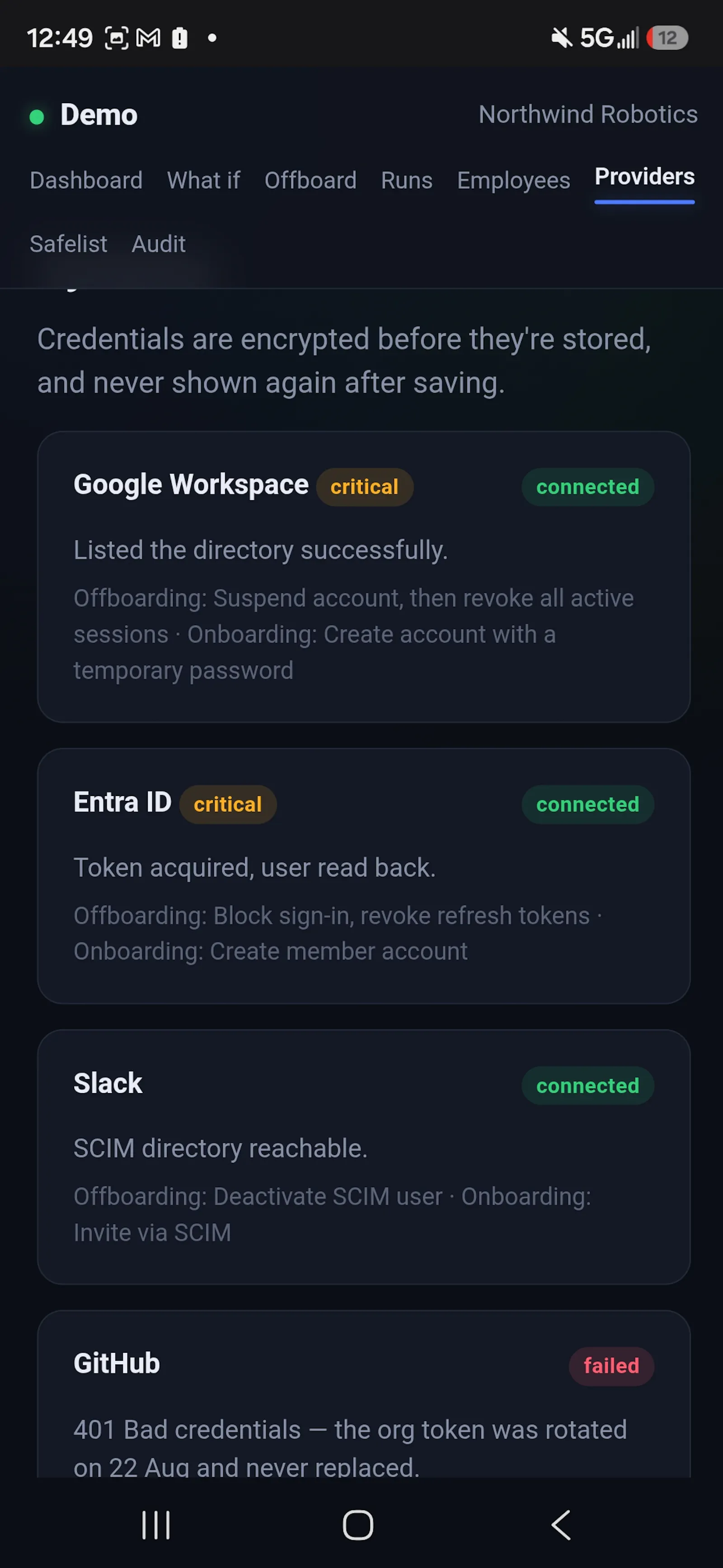 Live demo screenshot 3