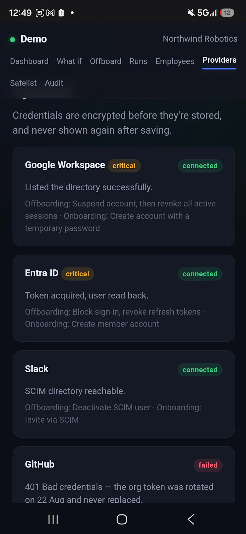 Live demo screenshot 3