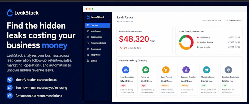 LeakStack.io — Find Your Revenue Leaks screenshot 5