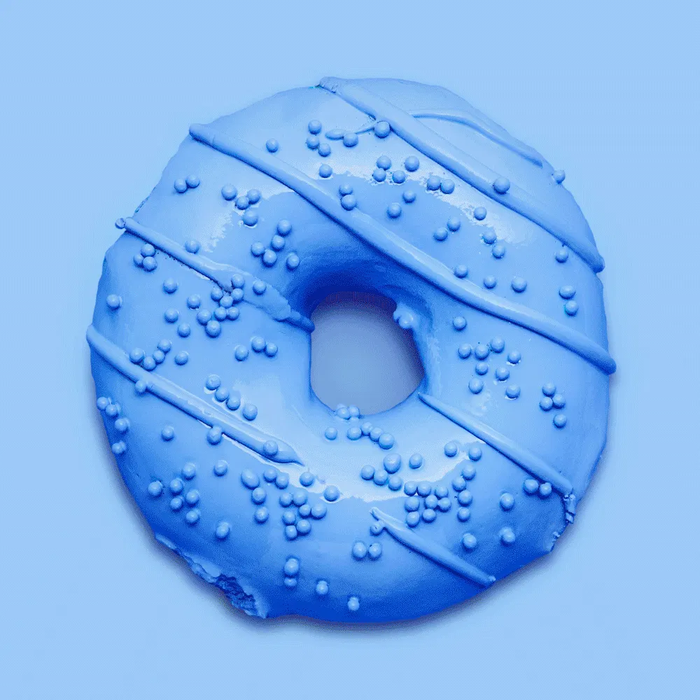 Blue Donut by Find.Exchange