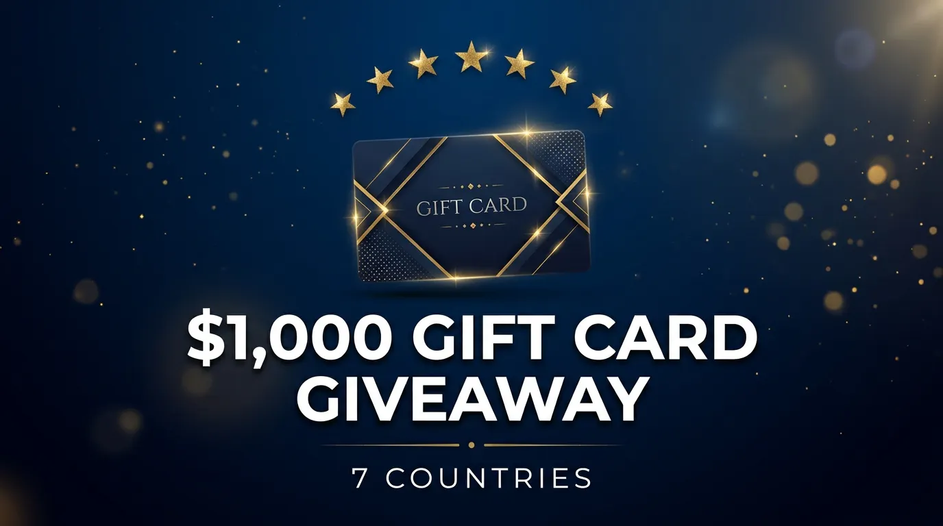 Win a $1,000 Gift Card, Free